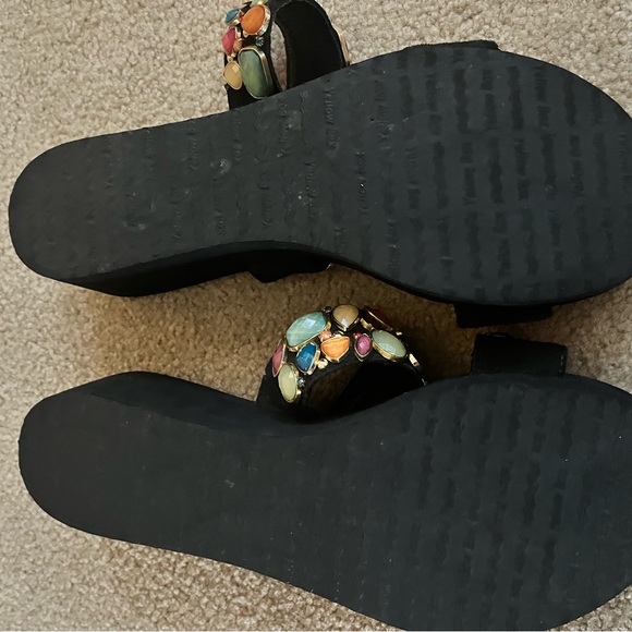 Yellow Box Beaded Sandals - Picture 3 of 3